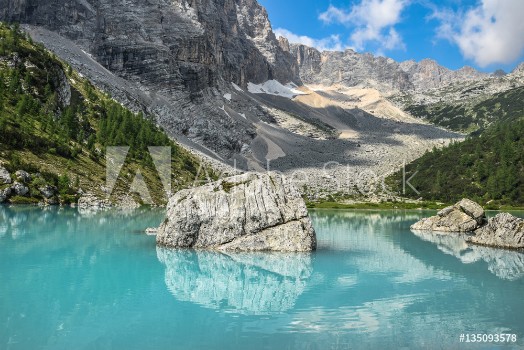 Picture of Sorapis Lake Dolomites Italy